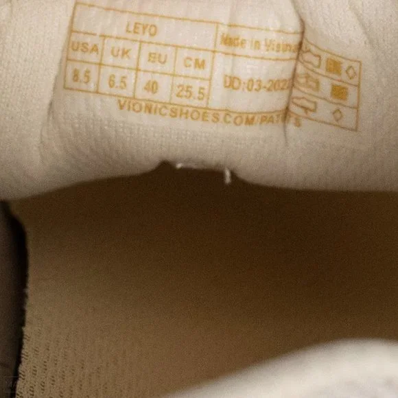 NWOT Vionic Women's Leyo Sneakers Cream - Picture 6 of 9